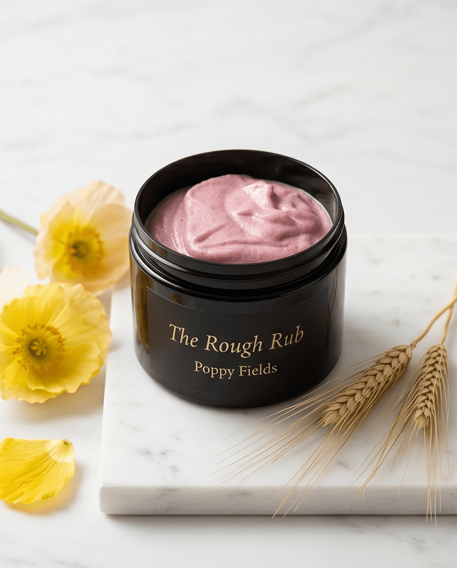 The Rough Rub Body Scrub - Poppy Fields
