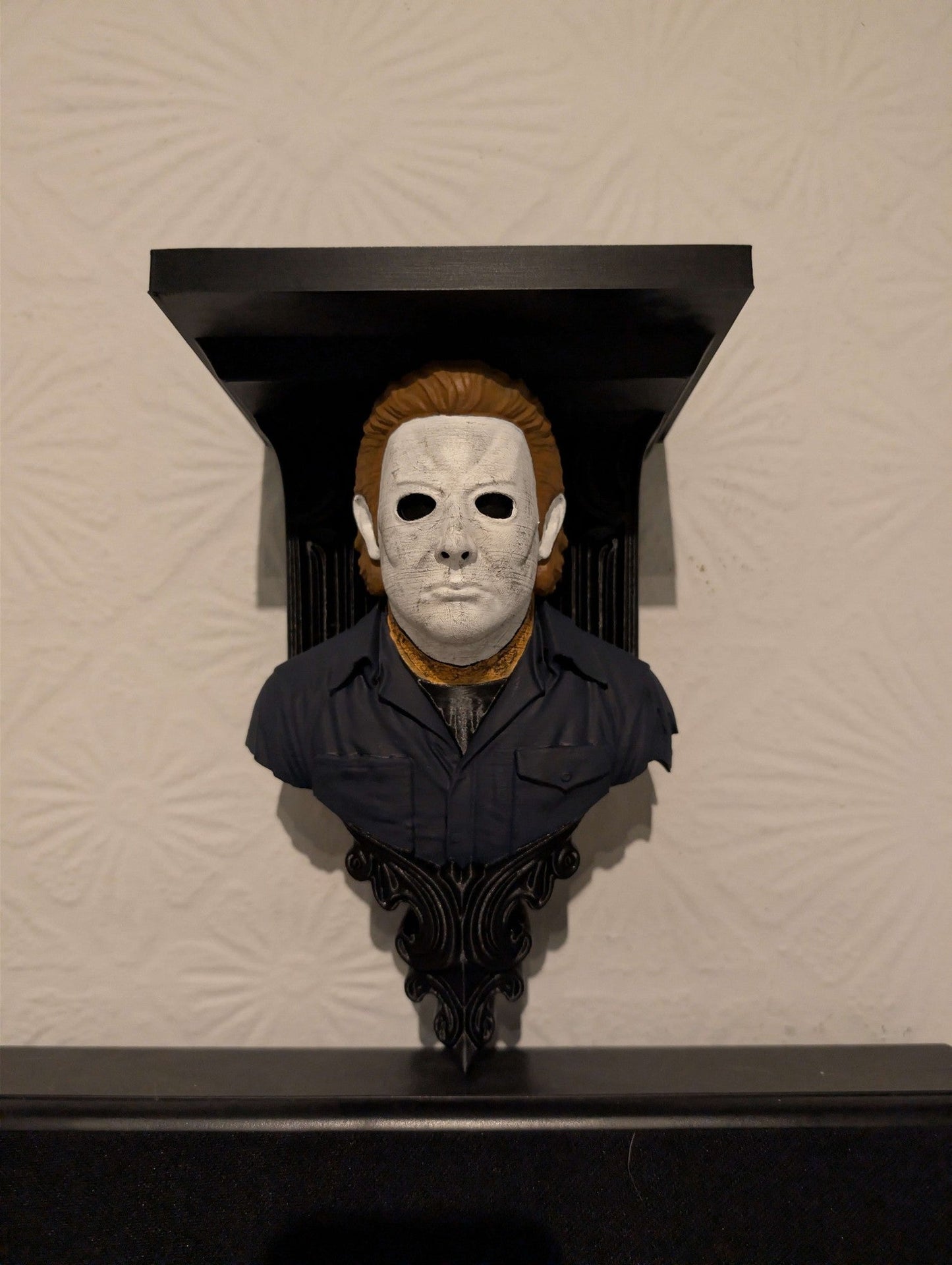 Michael Myers Wall Shelf - Horror Decor Bust - Gothic Shelf - Halloween inspired